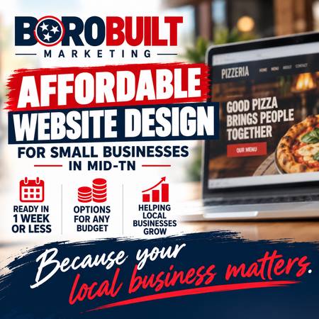 Affordable Websites & Marketing for Middle TN Small Businesses – Free 1