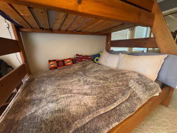Solid Wood Bunk Bed (Mattresses Included) - $550 (belmont)63471475570819122