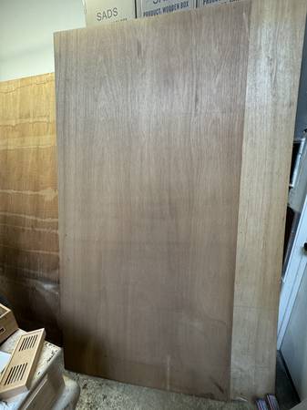 Teak Marine Plywood 4' x 8' 1/8" thick one side Teak 1