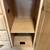 Solid vintage-style, light-pinkish wooden armoire dresser hutch 6 thumbnail