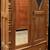 Solid Teak Hand-Carved Armoire / Wardrobe with Mirrored Doors – 71.5" 1 thumbnail