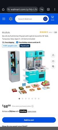 My Life As Full Kitchen Playset with Light & Sound for 18” Doll 1
