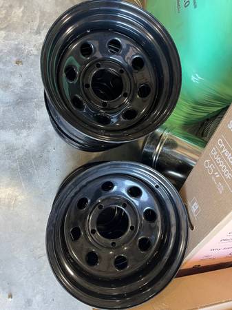Jeep CJ7 15x8 Black Wheels/Rims 1