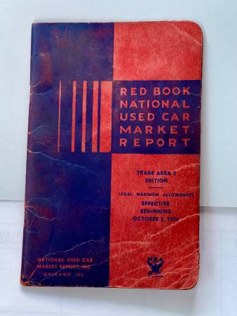 1934 Used Car Allowance Book 1