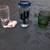 3 Vintage Glass Southwest Style Shot Glasses 1 thumbnail