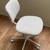 IKEA BLECKBERGET Swivel Chair, Klovsta white/gray 4 thumbnail