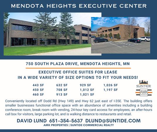 Office Suites Available from 443 SF up to 1,197 SF in Mendota Heights 1