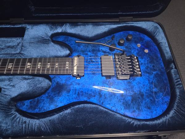 Schecter C-1 Apocalypse FR-S in Blue Reign 1