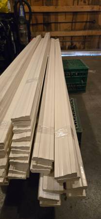 New window door trim 84" primed and painted 1