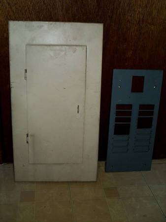 CIRCUIT BREAKER Box Door Metal COVER Electric Home Fuse Old Wadsworth 1
