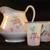 Antique Hand Painted Pitcher with 4 Matching Cups 1 thumbnail