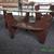 Glass Top Coffee Table with Mahogany Base 5 thumbnail