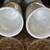 8 Vintage Hall Gray White Pedestal Irish Coffee Cocoa Mugs Cups #1273 11 thumbnail