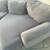 Gray Plush 2-Piece Sectional with Oversized Cuddler Chaise & Throw Pil 2 thumbnail