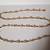 Jewelry women yellow gold tone long necklace 30" white pearls bracelet 8 thumbnail