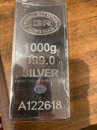 1kg Silver Bar 1