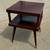 MCM Mid Century Modern Mahogany Laminate Square End Side Accent Table Vintage 1 thumbnail