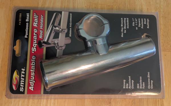 CE Smith Square Rail Adjustable Clamp-On Rod Holder   new - $35 (Memphis)62926959991555122
