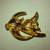 Fashion Gold Angel Fish Brooch 2 thumbnail
