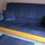 Futon couch-large-navy blue 1 thumbnail