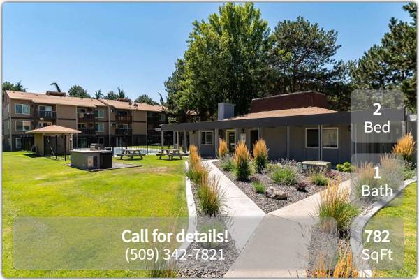 $1,255 / 2br - 782ft2 - 1 mes gratis de alquiler, administración y solicitud gratuitas cuando se apruebe (Kennewick/ Pasco/ Richland)63821591207939120