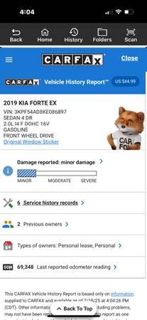 2019 Kia Forte EX Launch Edition - Only 69K miles!!!! - $16,450 (Norman)63470593008001121