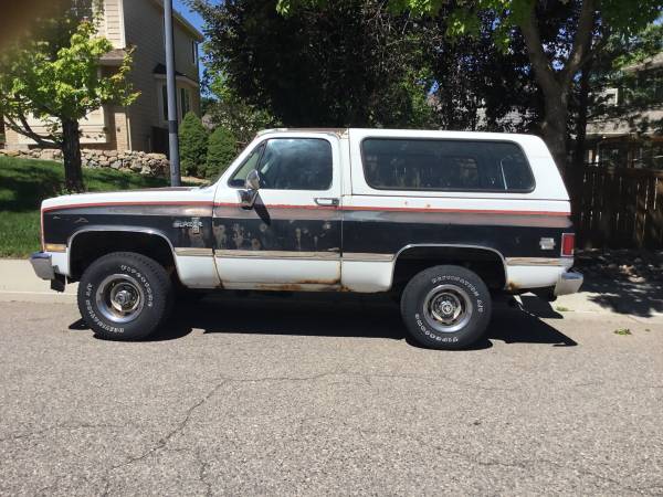 Chevy K5 blazer, 1987 4x4 - $4,700 (Littleton)63612217961089120