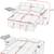 65" 3-in-1 Folding Convertible Sofa Bed, Pullout Sofa, Modern Chenille Fabric, 3 5 thumbnail