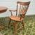 Solid oak table and 4 chairs 1 thumbnail