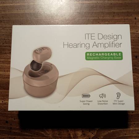 HEARING AMPLIFIER - In-Ear Aid Device ITE Sound Volume Rechargeable 1