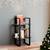 vidaXL Book Cabinet Grey Solid Pine Wood and Metal Medium Book Cabinet 3 thumbnail