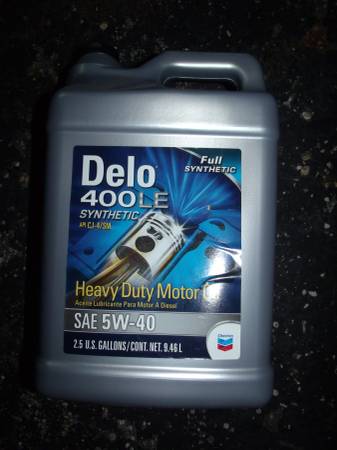 New 2.5 Gallons Heavy Duty Full Synthetic 5W-40 Chevron Delo 400LE 1