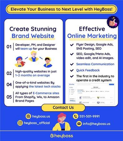 Elevate Your Business with HeyBoss – Web Design & Online Marketing 1