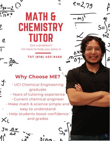 MATH AND CHEMISTRY TUTORING 1