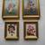 4 Hand Painted Flower Scenes in Frames 1 thumbnail