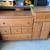 Vintage solid oak crib set 2 thumbnail