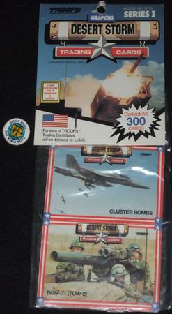 Operation Desert Storm Pin & Cards 1