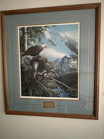 Signed, numbered, framed Alaska artwork lithographs 1