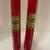 Pair of 12 inch tall red taper candles - Brand new in plastic 2 thumbnail