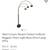 Italian Modern Chrome and Marble Goffredo Reggiani 3 Arm Arc Eyeball Floor Lamp 7 thumbnail