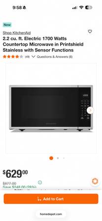Kitchenaid microwave 1
