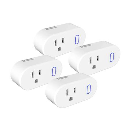 New Lenovo Smart Plug 4 Pack - Works With Alexa & Google Assistant 1