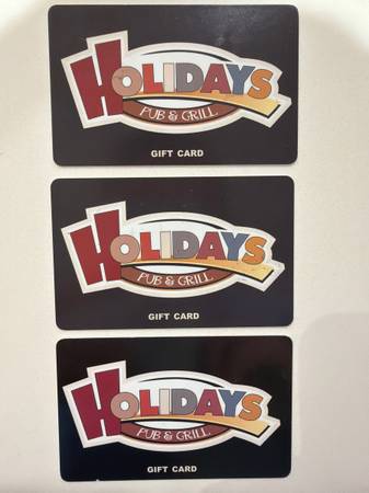 Holidays Pub & Grill Gift Cards 1
