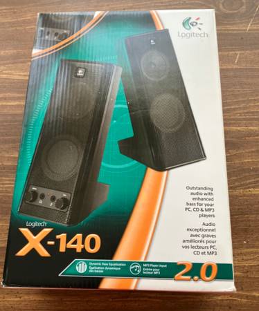 LOGITECH X-140 SPEAKERS - BRAND NEW CONDITION 1