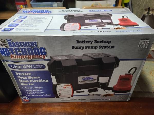 Sump Pump battery back up 1
