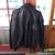 MENS LARGE BLACK LEATHER JACKET 1 thumbnail