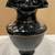 FENTON ART GLASS VASE PINK ROSES ON BLACK AMESTHYST HAND-PAINTED & SIG 4 thumbnail