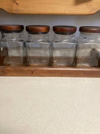 Vintage glass jars for food storage 1