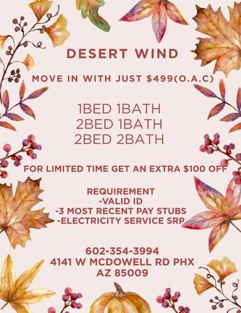 DESERT WIND APARTMENTS !!🏡 1