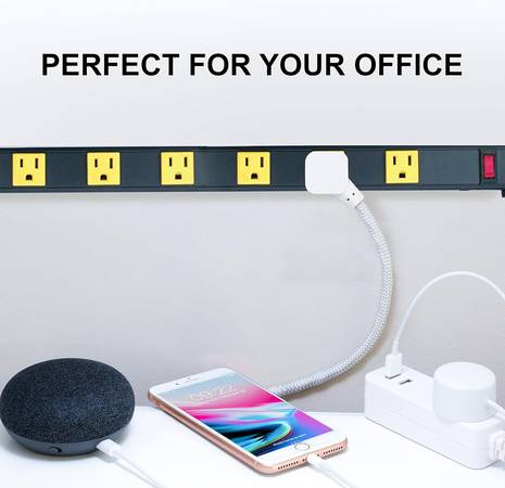 Enchufe resistente ignífugo con 6 salidas para taller o laboratorio con protección contra sobretensiones - $15 (Somerville)63471381903619122